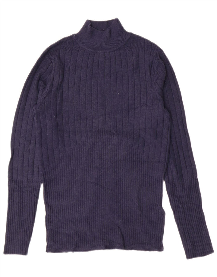 MARKS & SPENCER Rollkragenpullover für Damen, Gr. 8, Marineblau