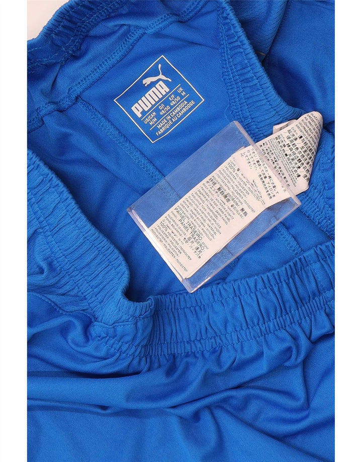 Puma Herren Sportshorts Mittelblaues Colourblock-Polyester