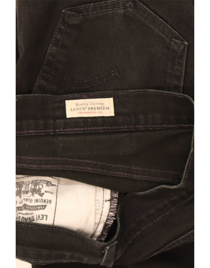 Levi's Herren Straight Jeans W30 L32 Schwarze Baumwolle
