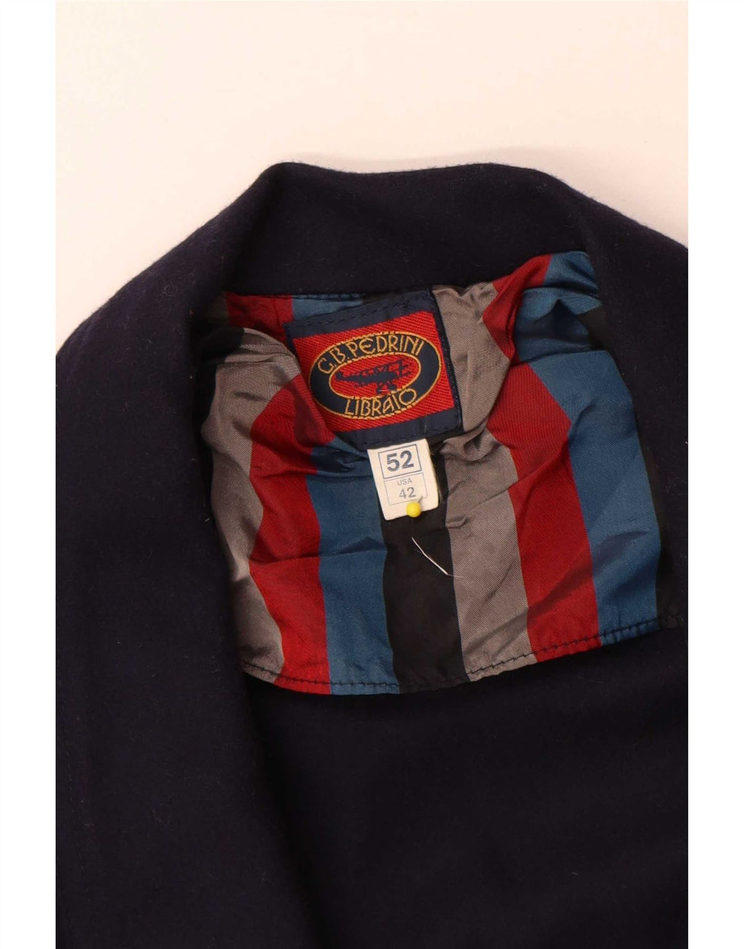 GB.PEDRINI Herren-Blazer mit 2 Knöpfen, IT52 XL, marineblaue Wolle