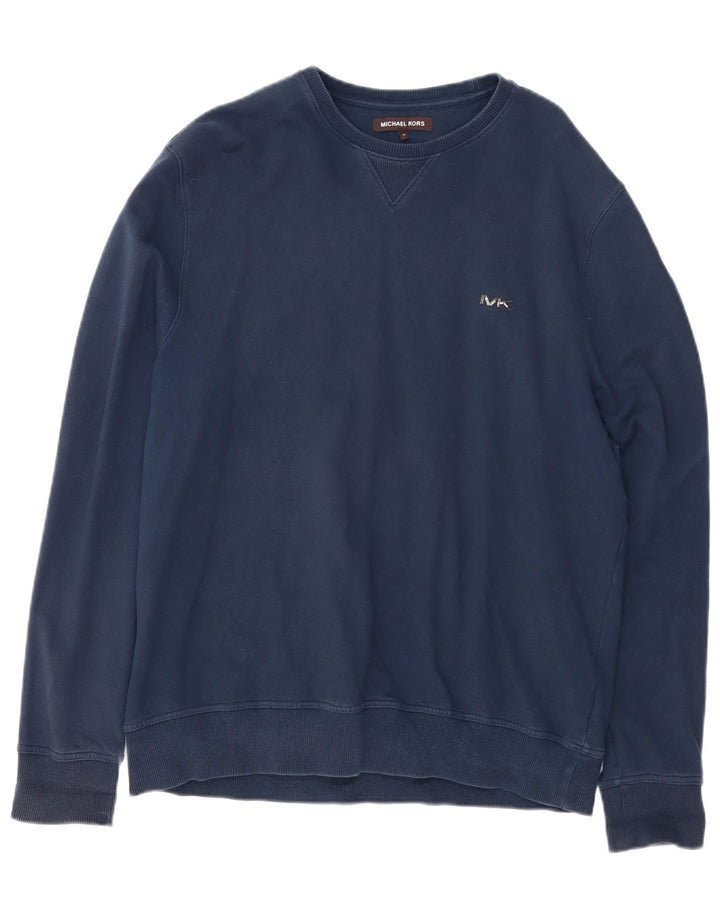 MICHAEL KORS Herren Sweatshirt Pullover XL Marineblau Baumwolle