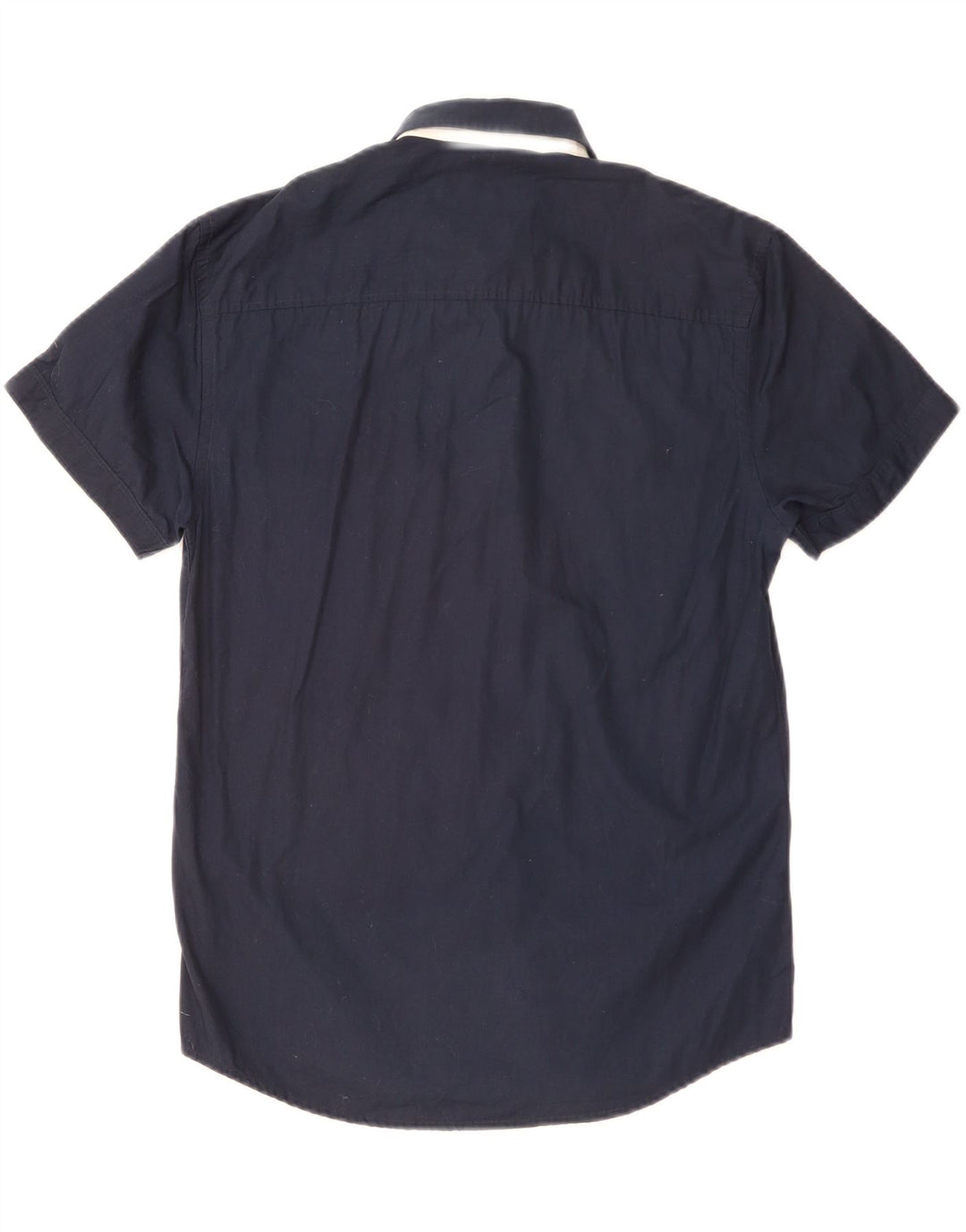 JACK & JONES Herren-Kurzarmhemd, groß, marineblau, Baumwolle