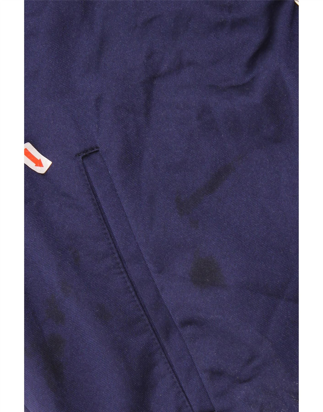 Asics Herren-Trainingsanzug mit grafischem Oberteil, mittleres Marineblau, Farbblock-Sport