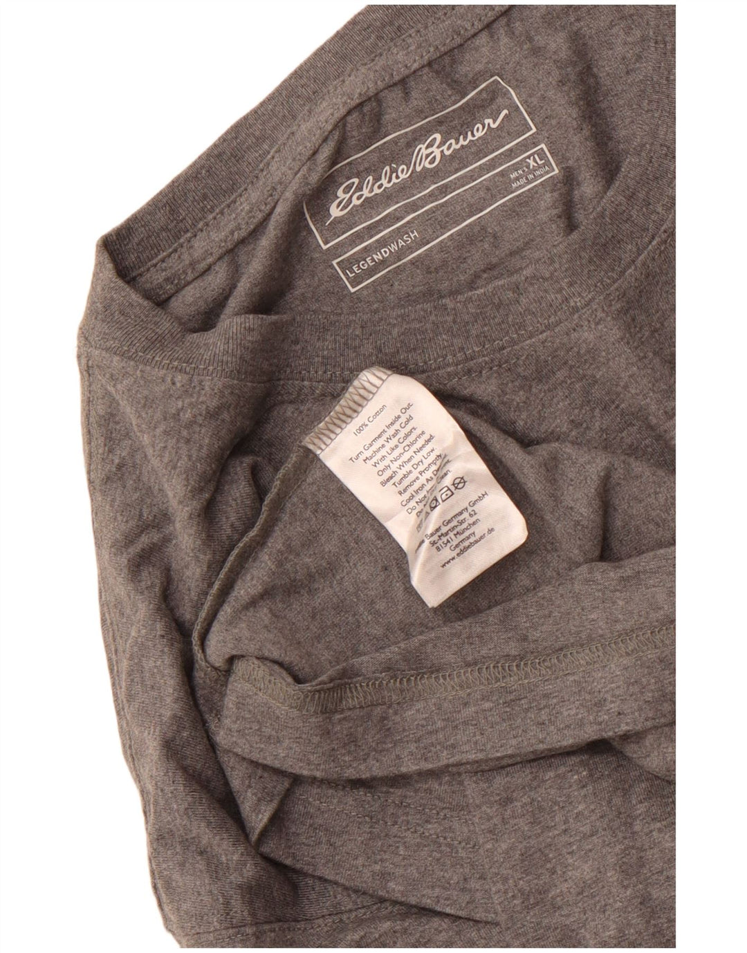 EDDIE BAUER Herren T-Shirt Top XL Grau Baumwolle