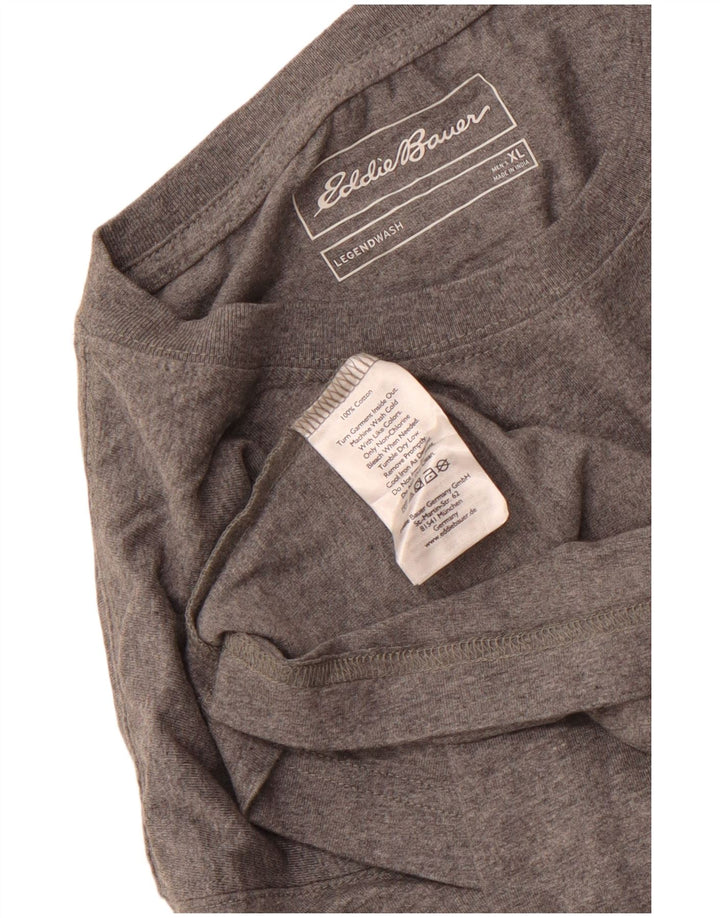EDDIE BAUER Herren T-Shirt Top XL Grau Baumwolle
