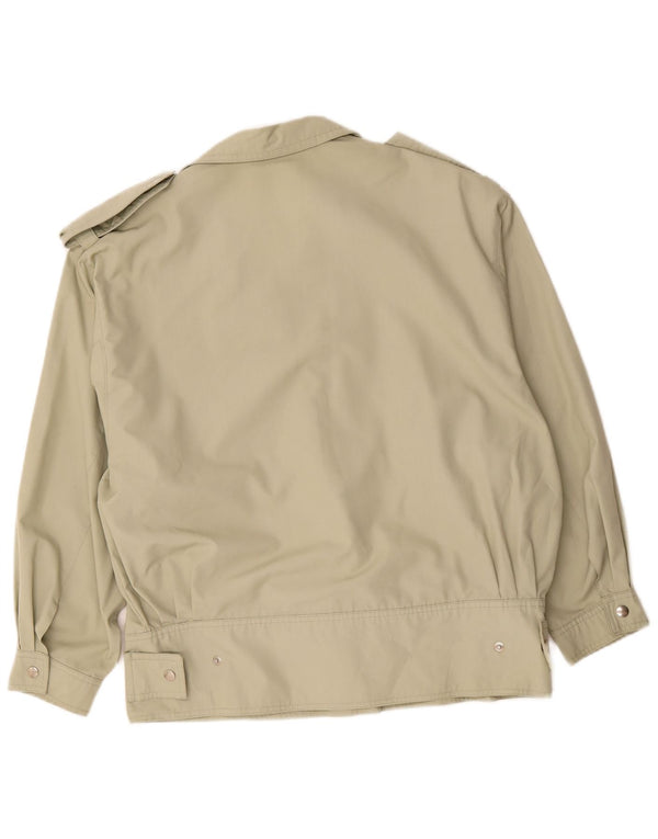 Vintage Damen Militär Bomberjacke UK 20 2XL Khaki