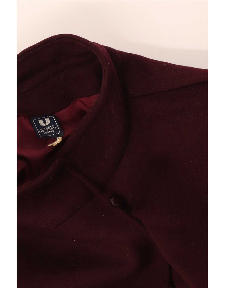 Ungaro Damen Mantel UK 12 Medium Burgund