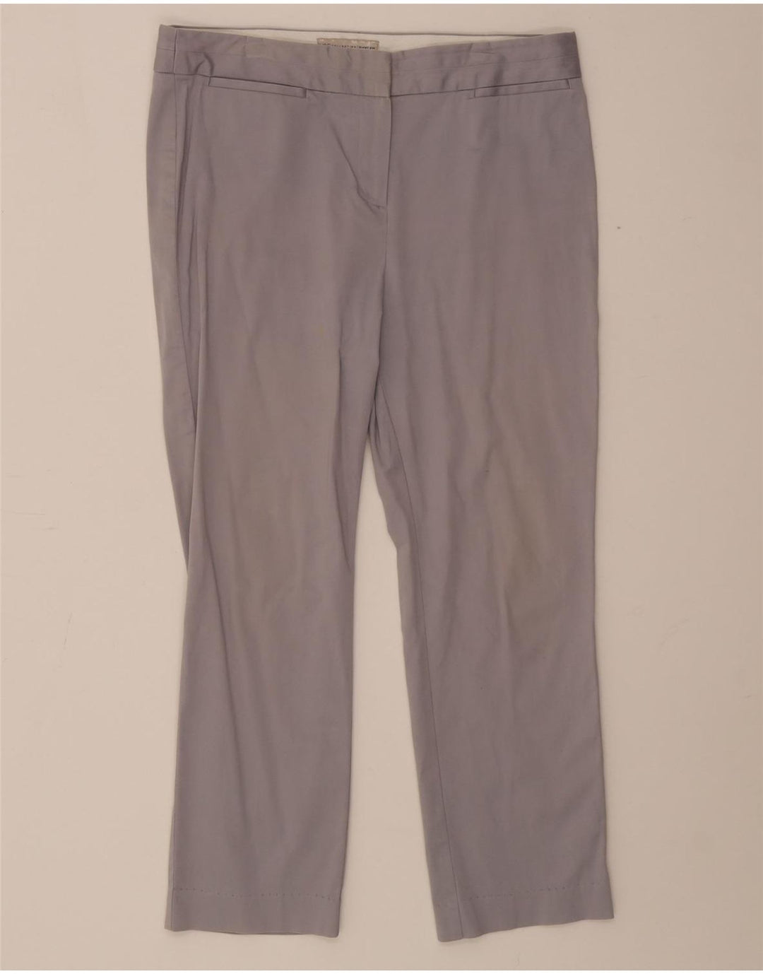 Gerade geschnittene Damenhose von Marks & Spencer, UK 12, M, W30, L24, Grau