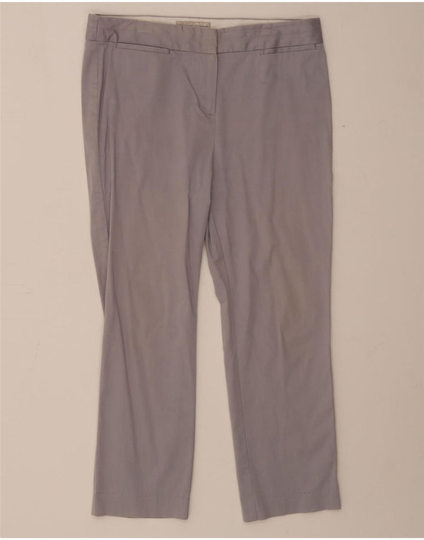 Gerade geschnittene Damenhose von Marks & Spencer, UK 12, M, W30, L24, Grau