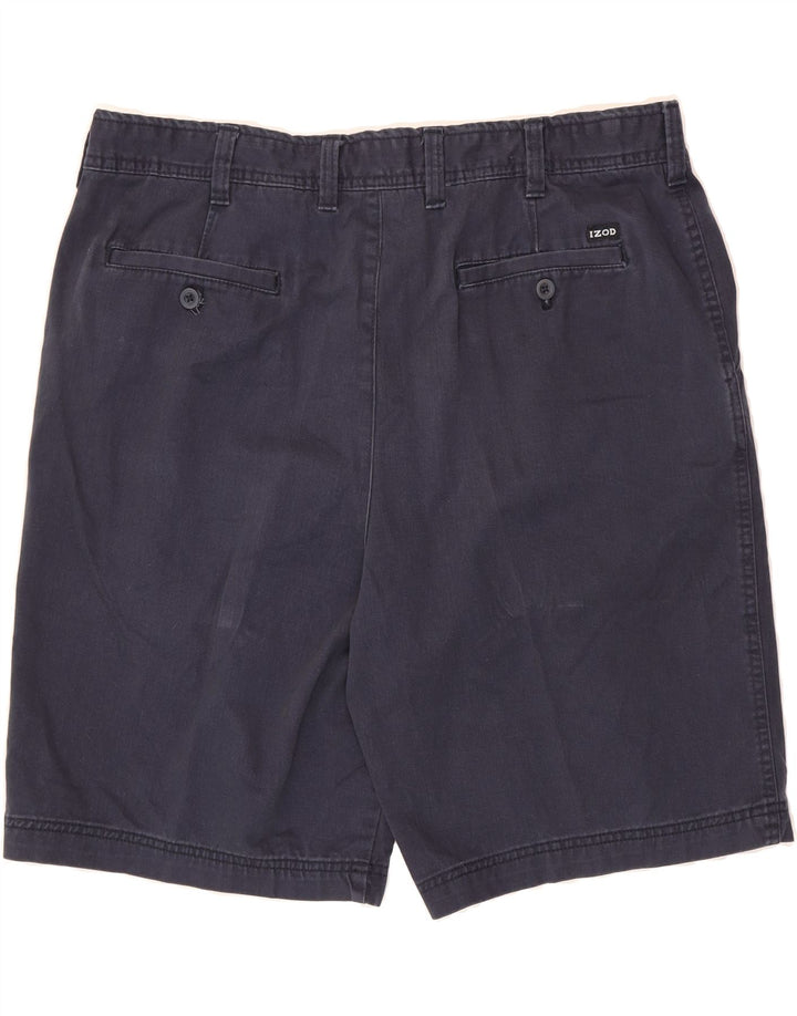 IZOD Mens Chino Shorts W40 XL Navy Blue Cotton Vintage Izod and Second-Hand Izod from Messina Hembry 