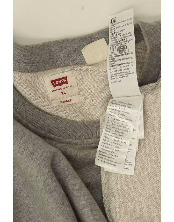 Levi's Herren Standard Sweatshirt Pullover XL Grau Baumwolle