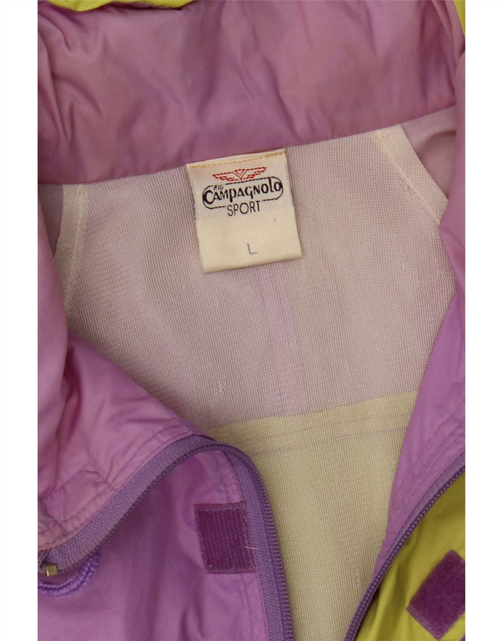 CAMPAGNOLO Mens Pullover Rain Jacket UK 40 Large Purple Colourblock