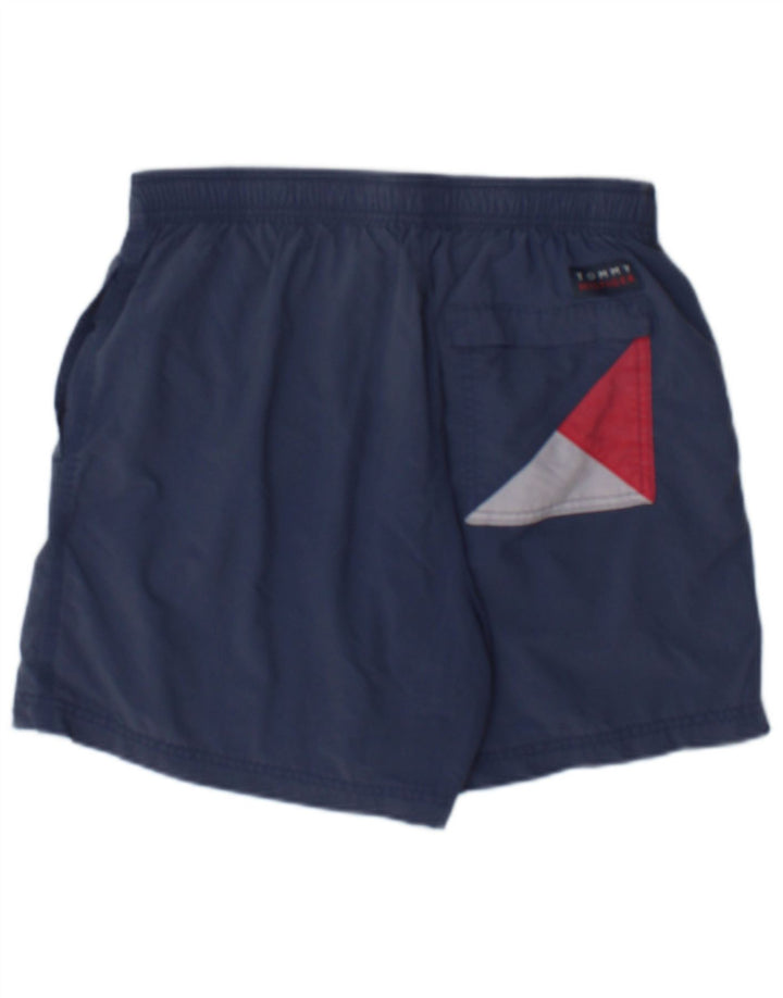 Tommy Hilfiger Herren-Badeshorts mit schmaler Passform, Mittelblau, Farbblock