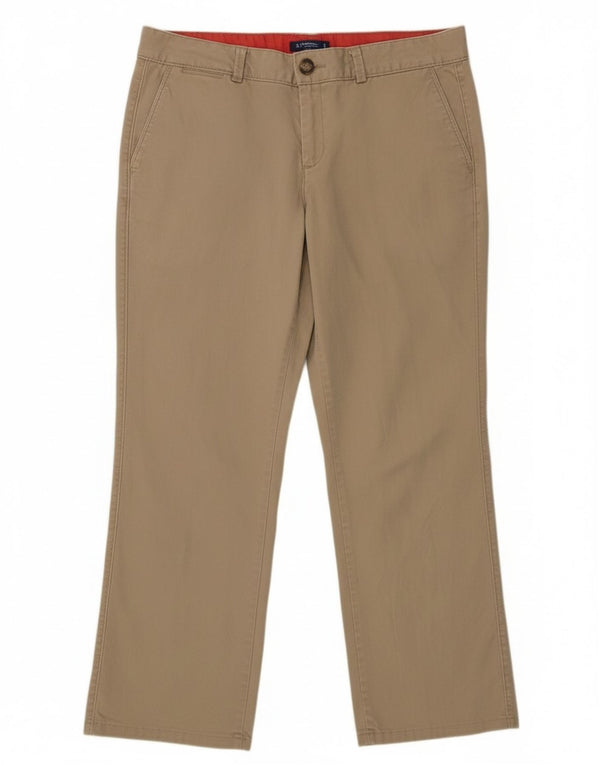 Dockers Gerade Chino-Hose für Damen US 14 XL W36 L27 Beige Baumwolle