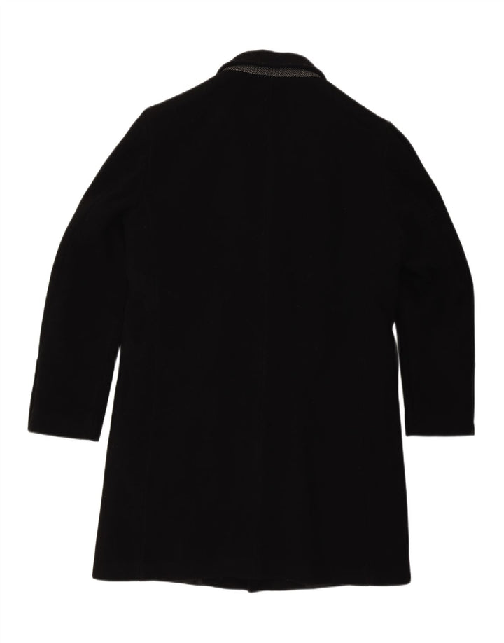 Superdry Herrenmantel UK 40 Large aus schwarzer Wolle