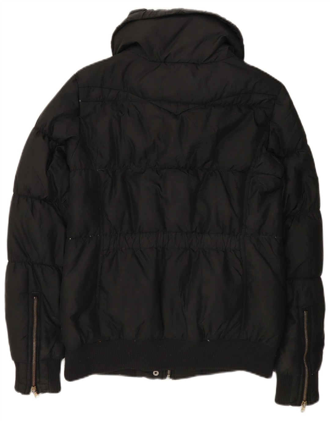 LEVI'S Wattierte Damenjacke UK 10 Small Schwarz Polyester