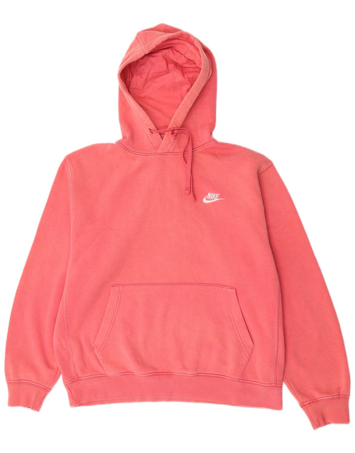Nike Damen-Pullover mit übergroßem Kapuzenpullover, UK 14, mittelrosa, Baumwolle
