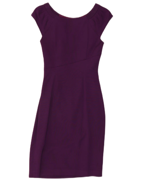 Coast Damen Etuikleid UK 6 XS Lila Viskose