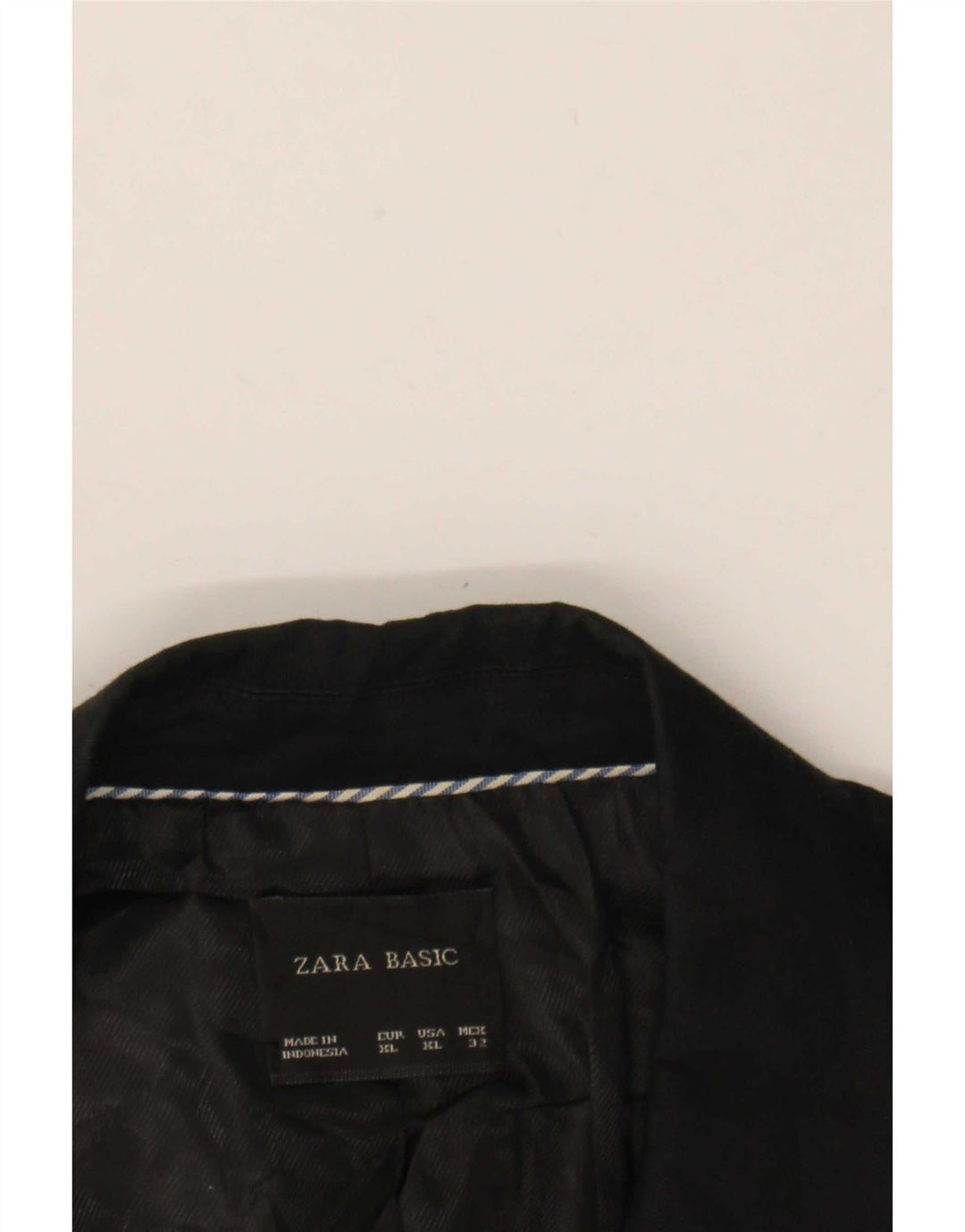 Zara Damen 1-Knopf-Blazerjacke UK 18 XL Schwarz