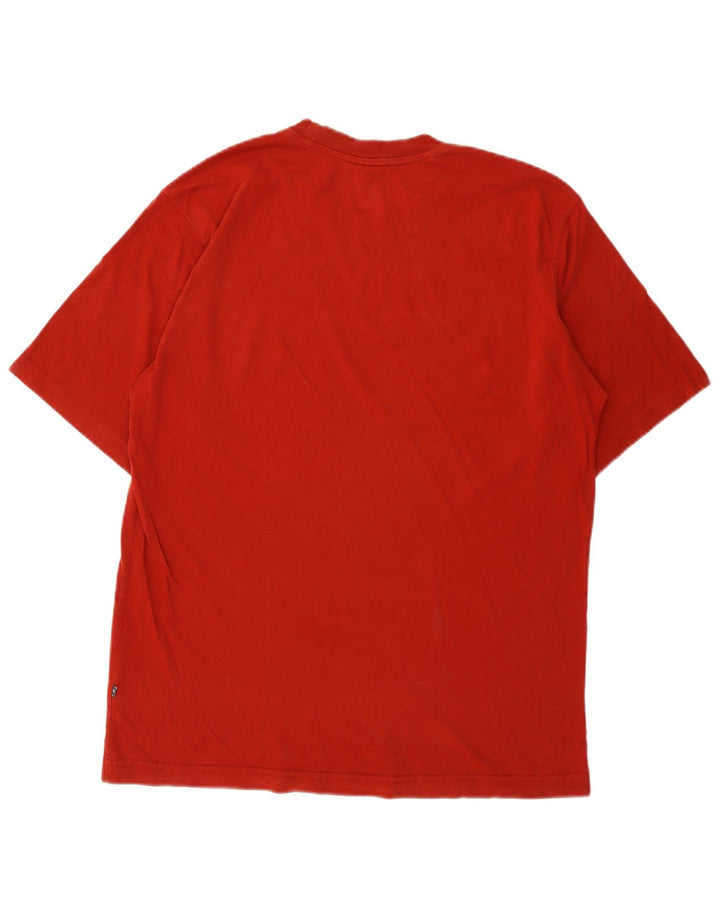ADIDAS Herren Grafik T-Shirt Top UK 40/42 Mittelrot