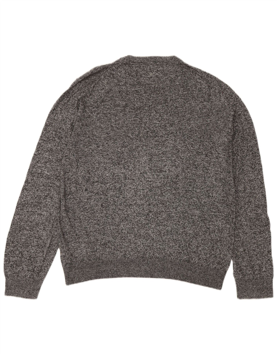 MARKS & SPENCER Herren-Pullover mit Rundhalsausschnitt, groß, grau meliert