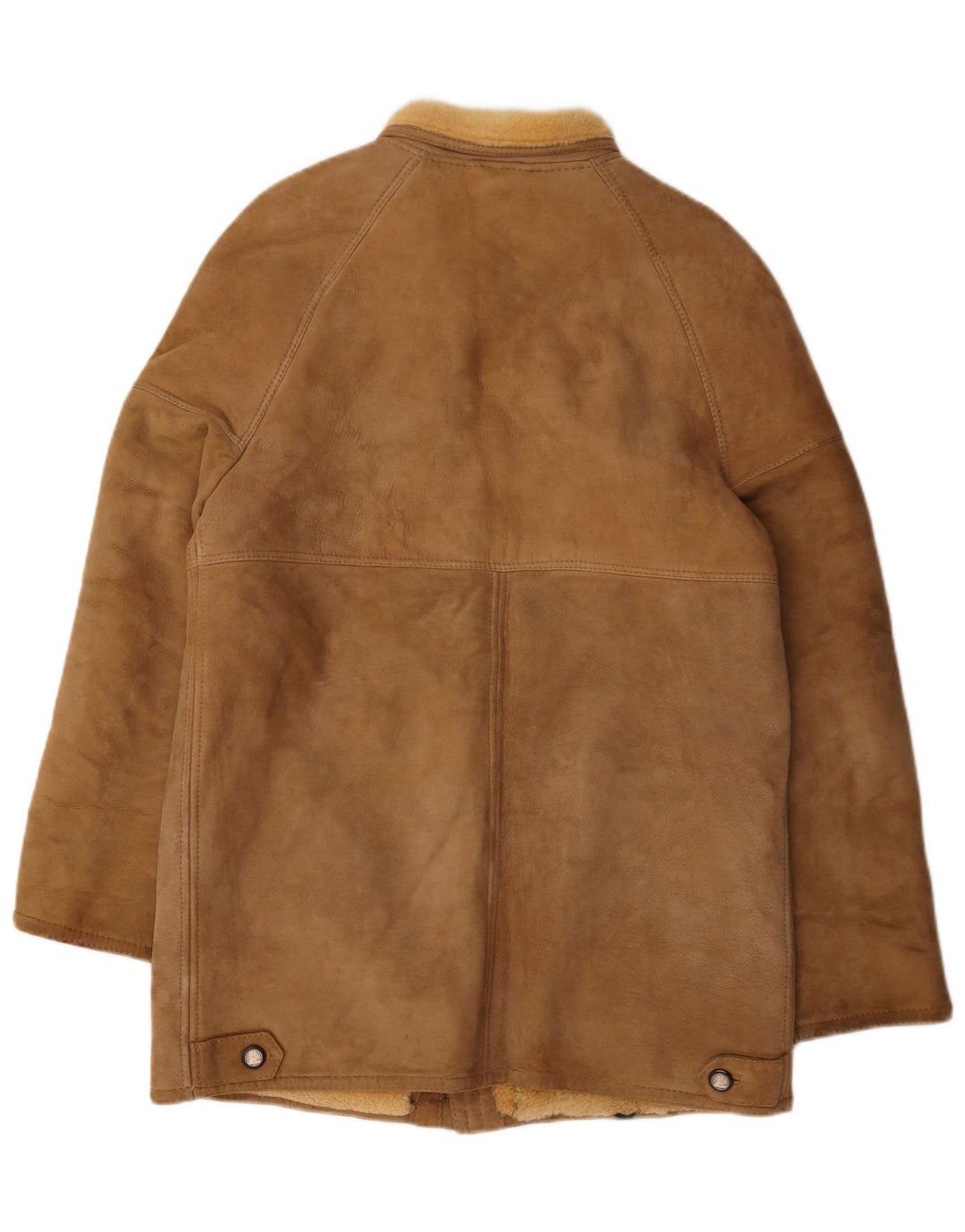 Vintage Herren Shearling Jacke UK 38 Medium Beige