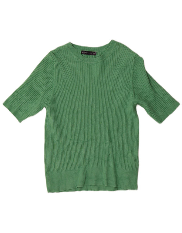 Marks & Spencer Damen-Pullover mit U-Boot-Ausschnitt, Gr. 16, Grün
