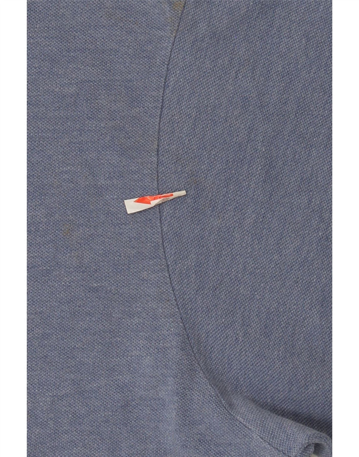 Lacoste Herren Poloshirt Größe 7 2XL Blaue Baumwolle