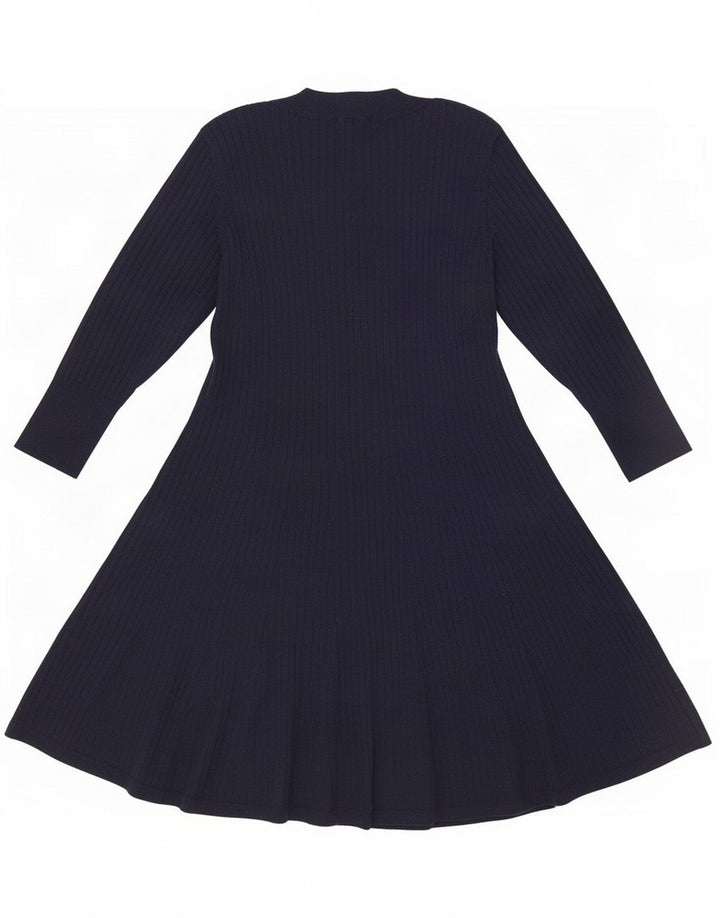 Monsoon Damen-Pulloverkleid, Größe L, Marineblau, Polyester