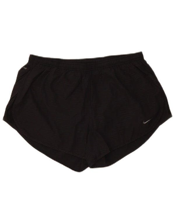 NIKE Damen Dri Fit Sport Shorts UK 14 Medium Schwarz Polyester