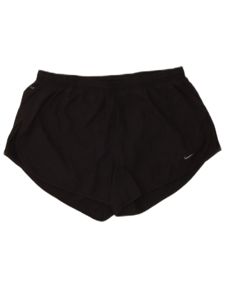NIKE Damen Dri Fit Sport Shorts UK 14 Medium Schwarz Polyester