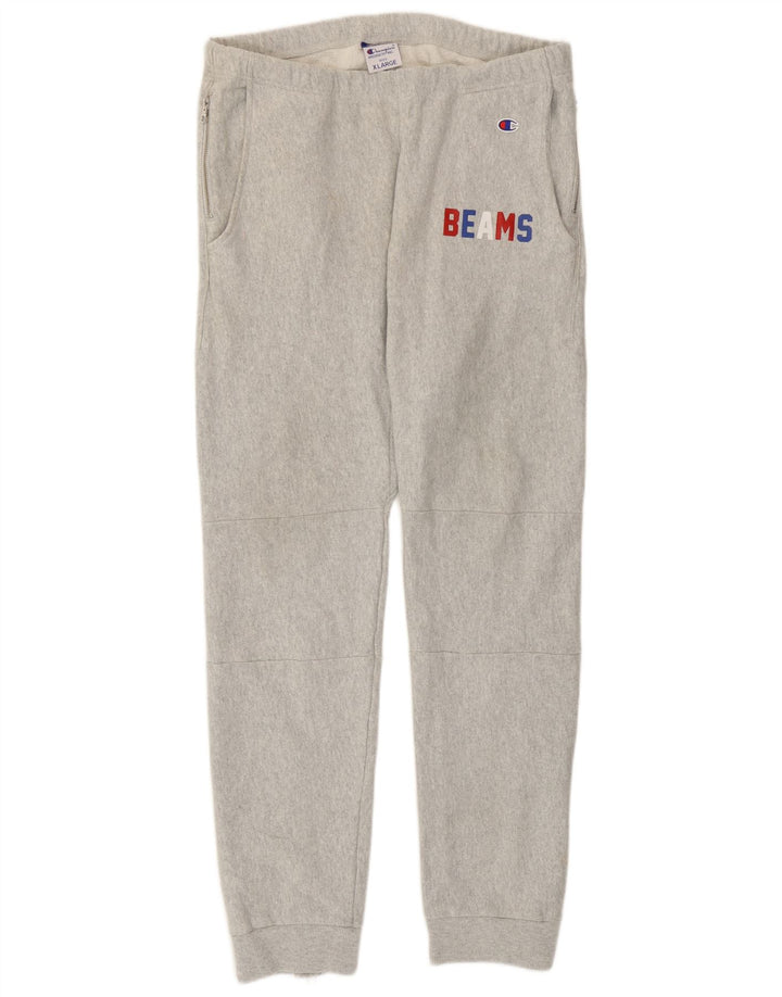 Champion Herren-Trainingshose mit Grafik, XL, Grau