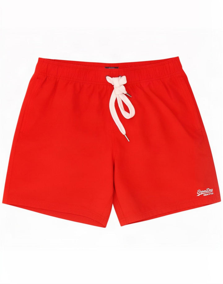 Superdry Herren Badeshorts Mittelrot