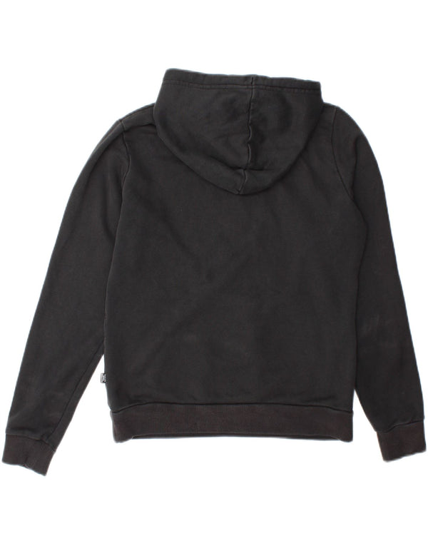Puma Womens Graphic Hoodie Pullover UK 10 Small Schwarz Baumwolle