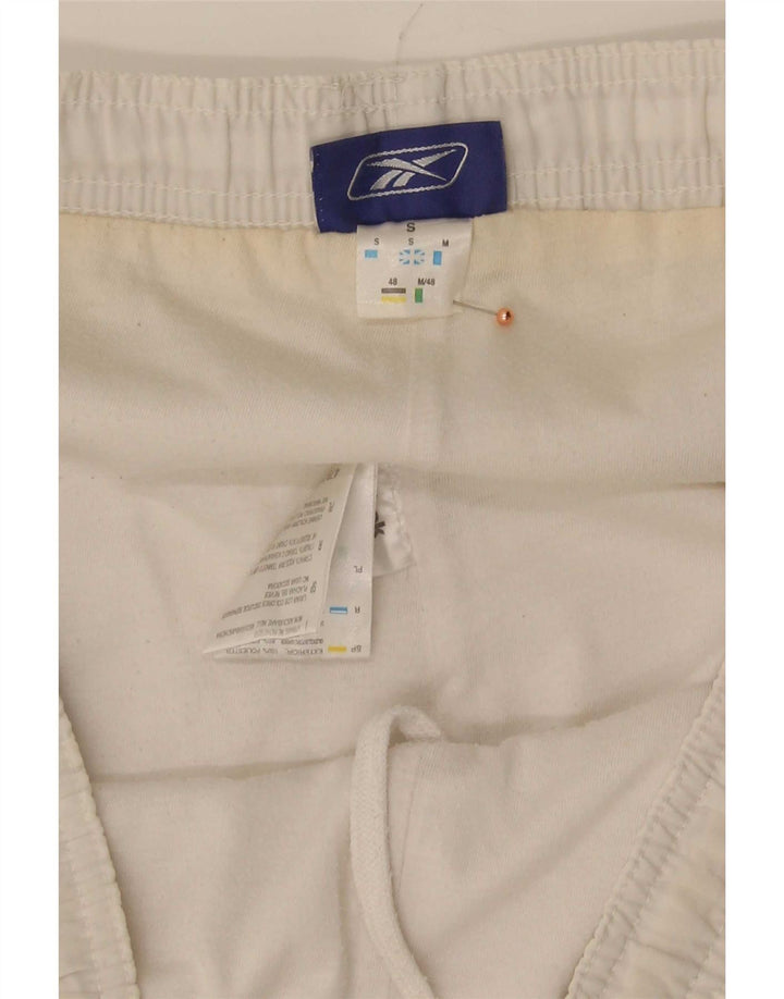 Reebok Herren Bermuda Sport Shorts Small Weiß Polyester