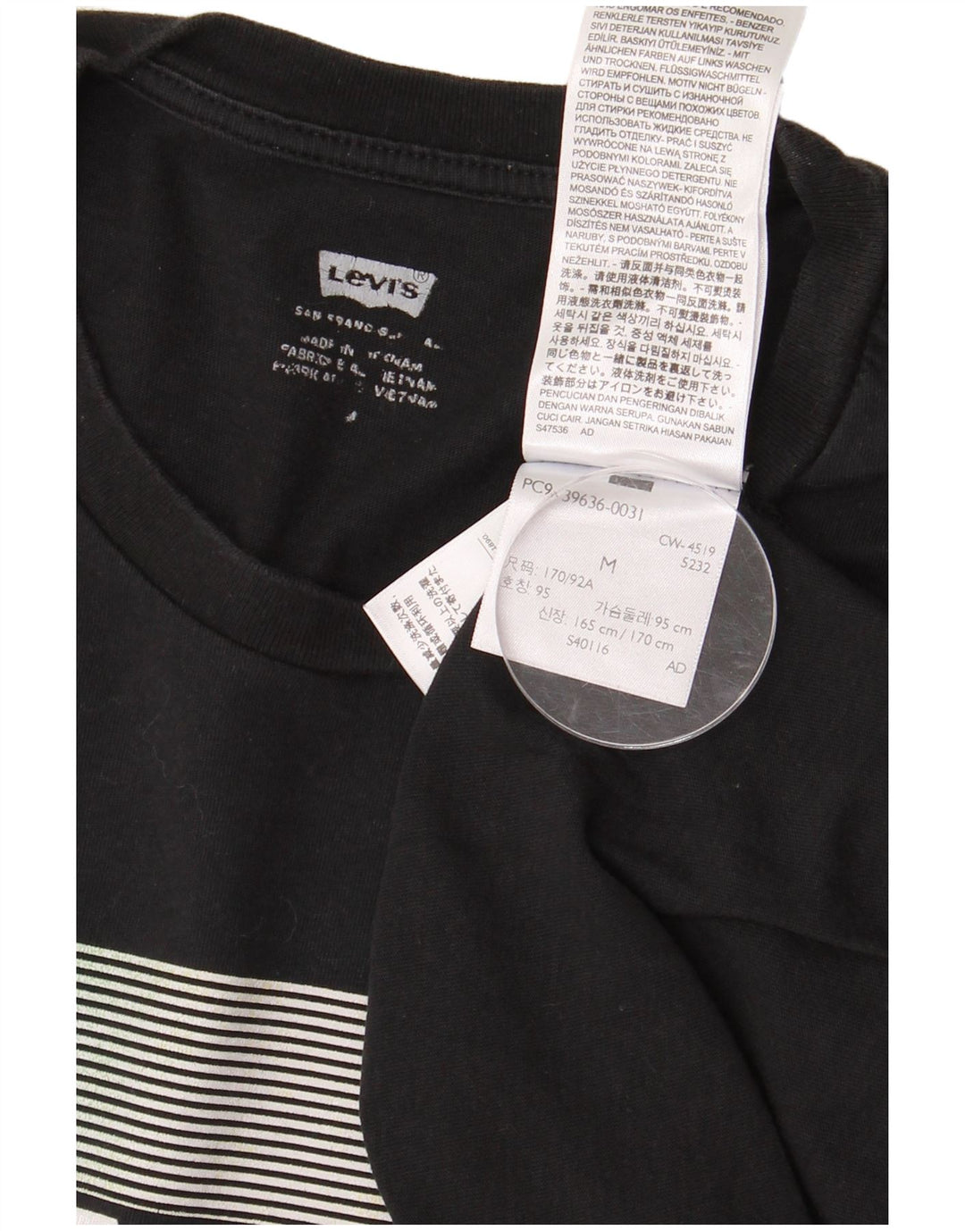 Levi's Herren-T-Shirt mit Grafik, mittelschwarze Baumwolle