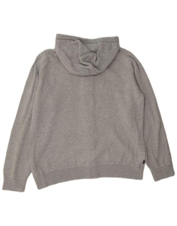 Superdry Damen Zip Hoodie Pullover UK 14 Large Grau