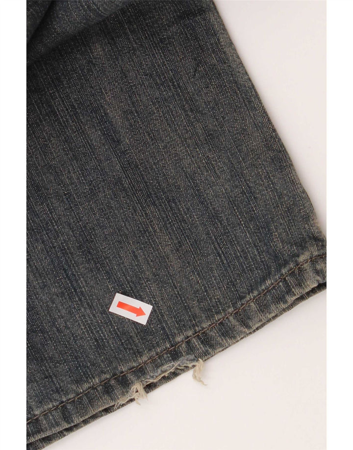Dkny Herren Straight Jeans W34 L34 Blaue Baumwolle