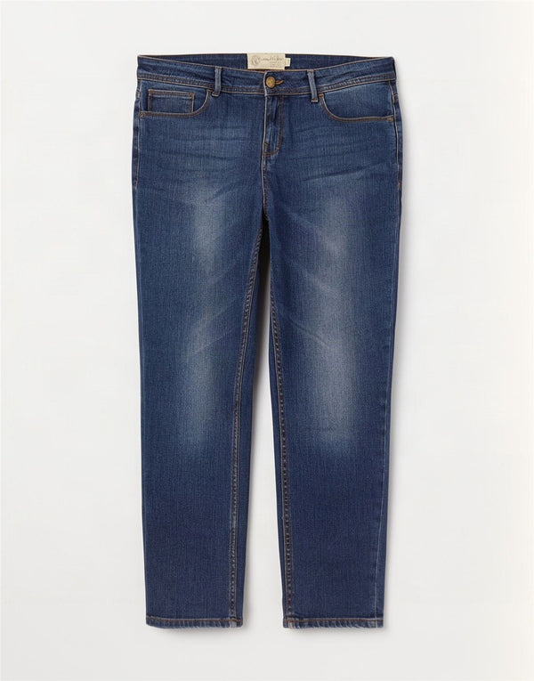 Fat Face Damen Slim Jeans UK 14 Large W38 L27 Blau