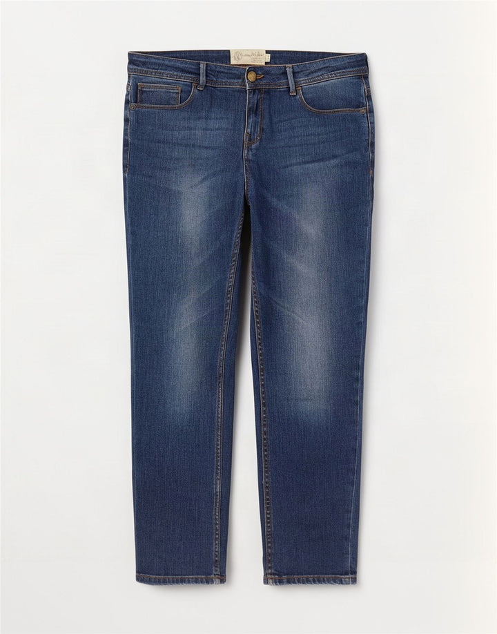 Fat Face Damen Slim Jeans UK 14 Large W38 L27 Blau