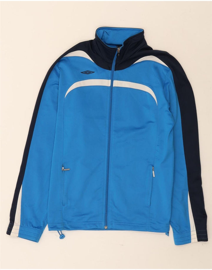 Umbro Damen-Trainingsanzug-Top-Jacke, UK 18, XL, Blau, Farbblock