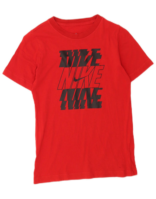 Nike Standard-Fit-Grafik-T-Shirt für Jungen, 10–11 Jahre, mittelrot