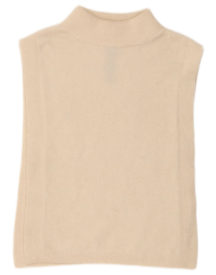 Massimo Dutti Damen Weste Tank Top UK 12 Mittelbeige Alpakawolle
