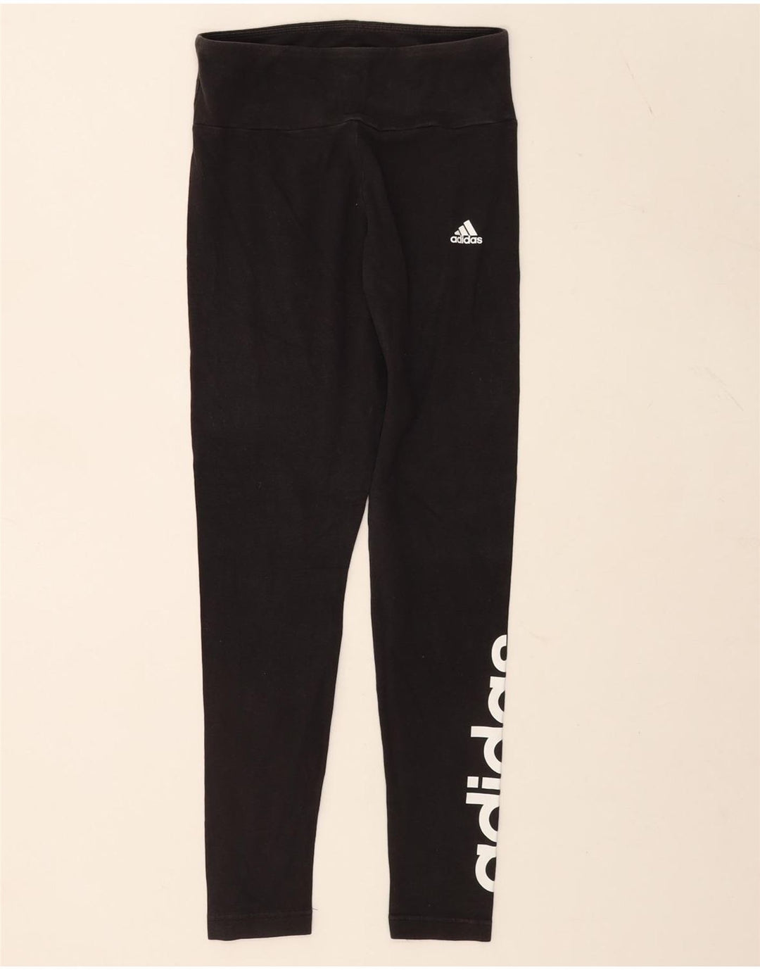 Adidas Damen Graphic Leggings UK 8/10 Small Schwarz