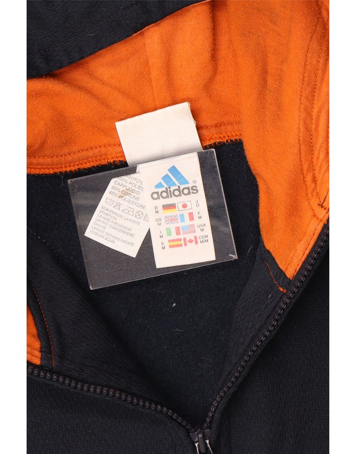 Adidas Herren Kapuzenpullover mit Reißverschluss, mittleres Marineblau, Polyester