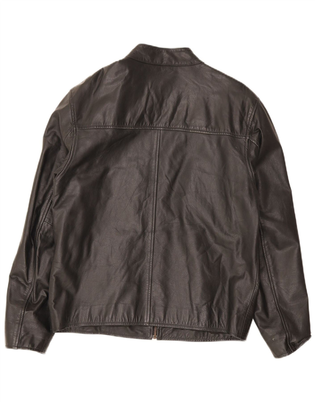 Lee Cooper Herren Lederjacke UK 38 Medium Schwarz gestreift