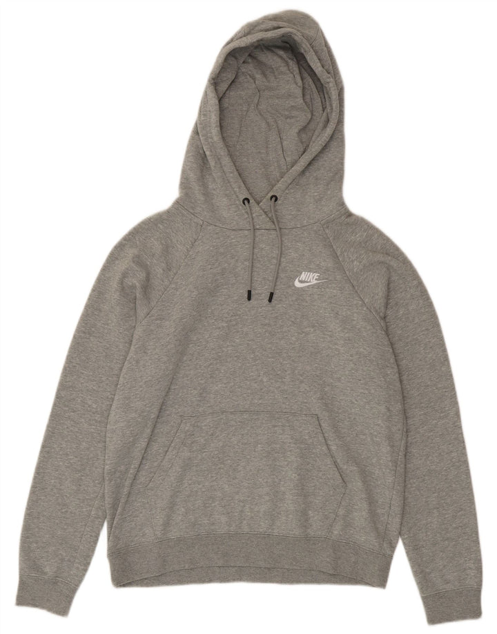 Nike Herren-Kapuzenpullover, klein, grau gefleckte Baumwolle