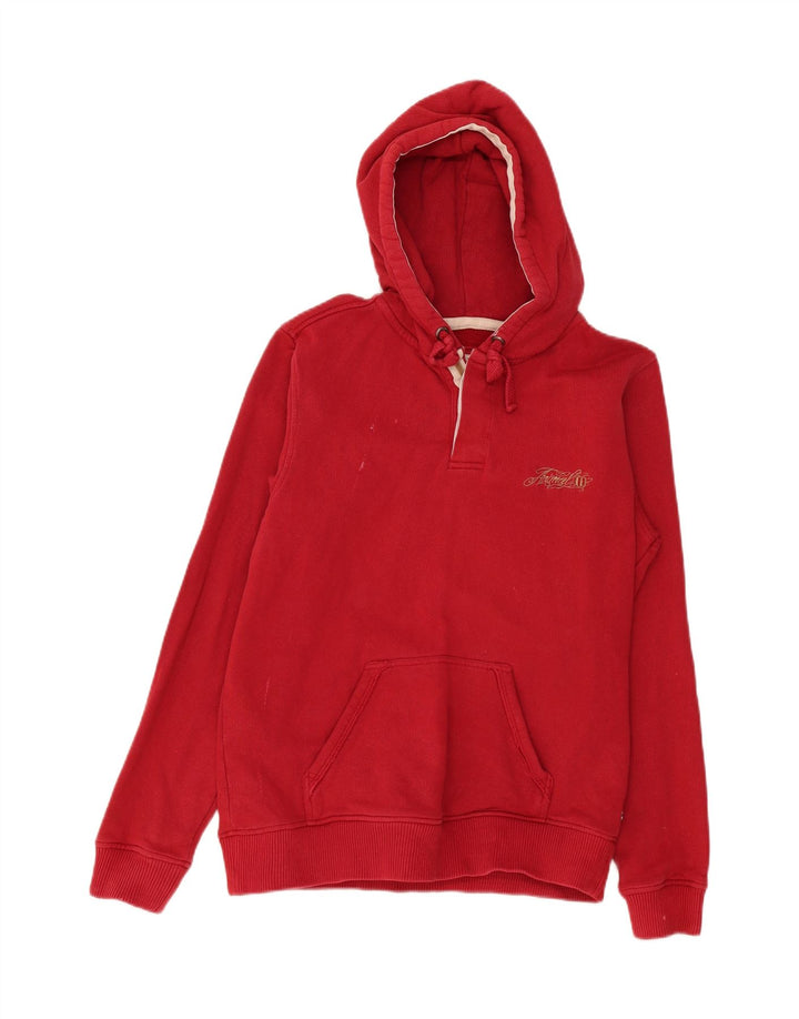 Animal Herren Kapuzenpullover aus mittelroter Baumwolle