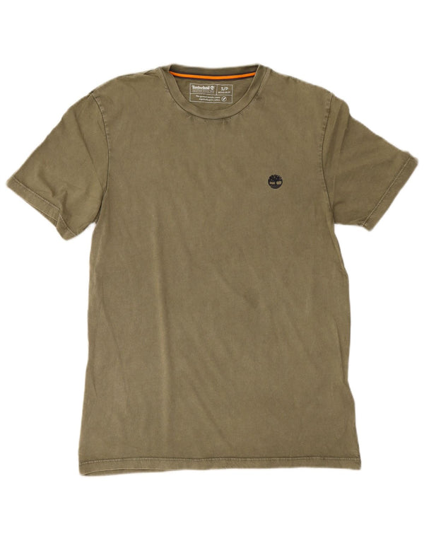 Timberland Herren T-Shirt mit normaler Passform, klein, Khaki, Baumwolle