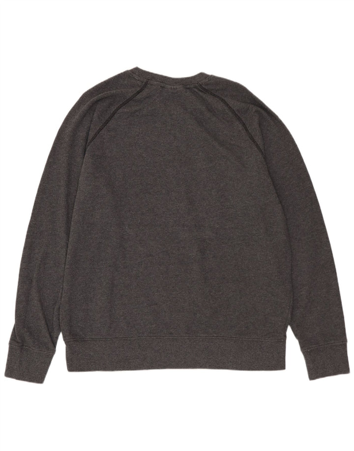 REEBOK Herren Grafik-Sweatshirt-Pullover aus mittelgrauer Baumwolle